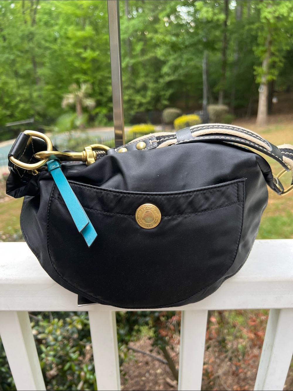 COACH nylon Black Mini Hobo Bag - Picture 3 of 16